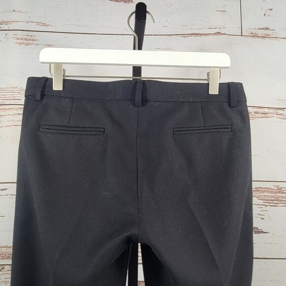 Nili Lotan 100% Wool Black Ankle Pants Pleated Size 6 - Picture 5 of 8